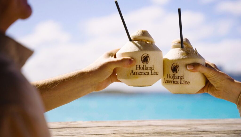 RelaxAway, Half Moon Cay - Coconut cocktail