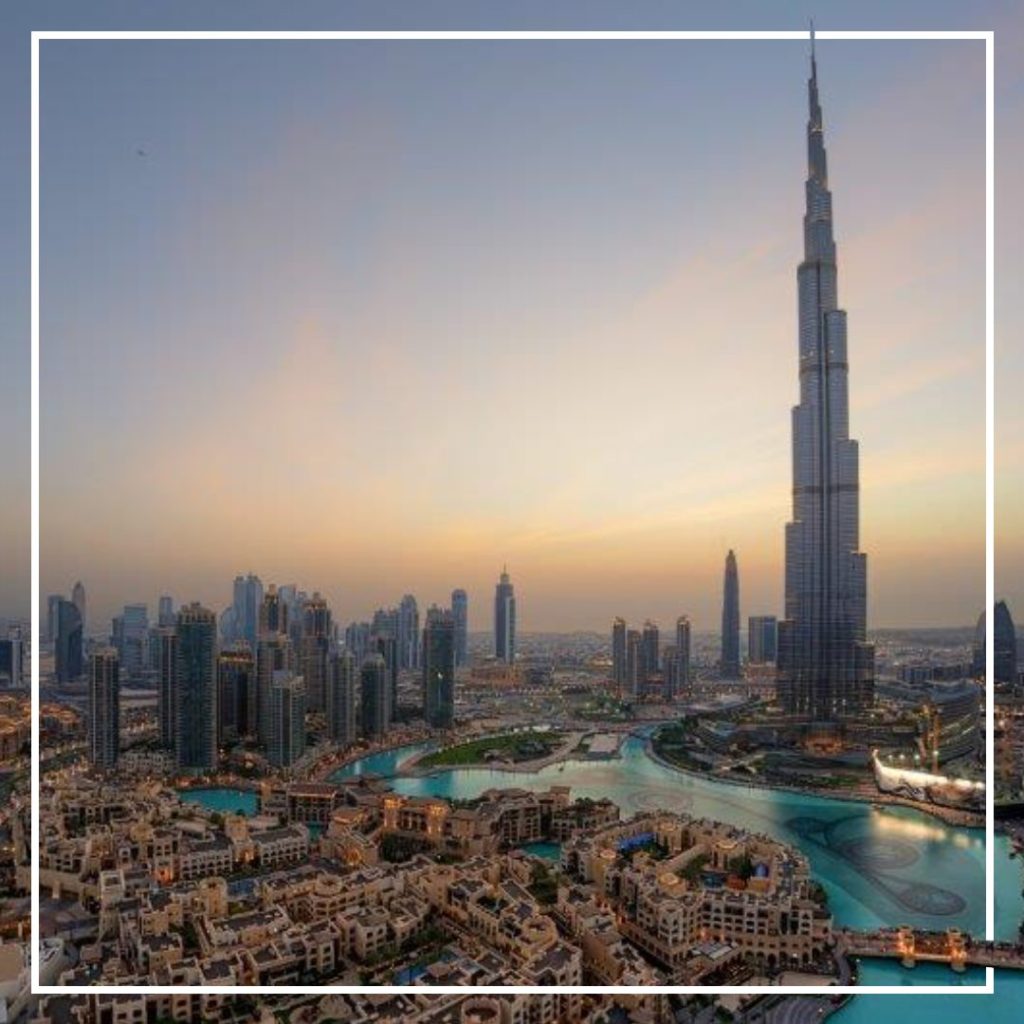 The Burj Khalifa in Dubai