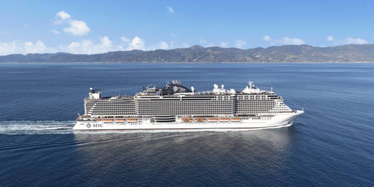 MSC Seaside at sea