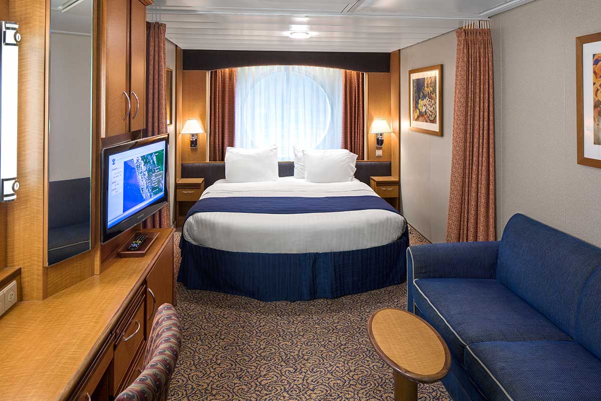 Image of an outside cabin on a cruise ship