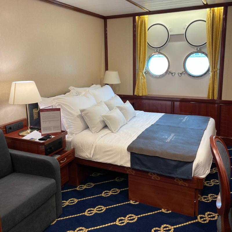 Porthole cabin onboard Tradewind Voyages Golden Horizon