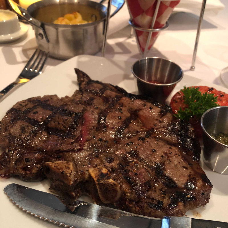 Porterhouse steak at Cagney's steak house