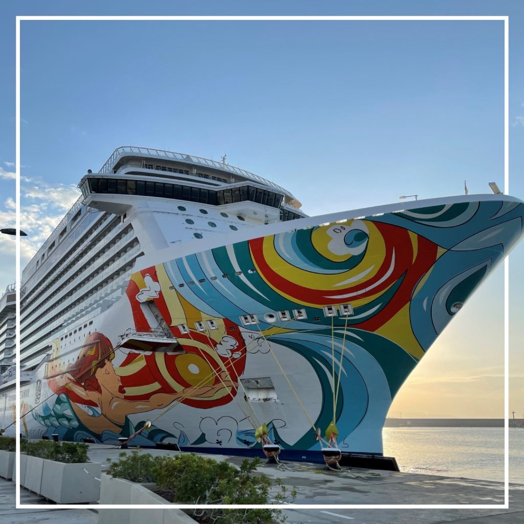Norwegian Getaway docked in Rome