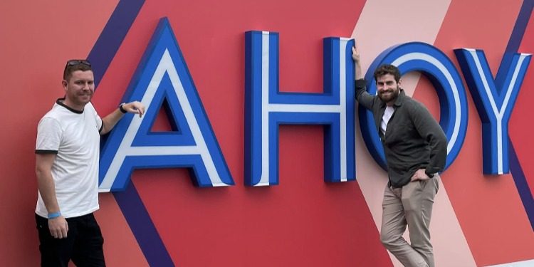 Sam & Patrick on Scarlet Lady