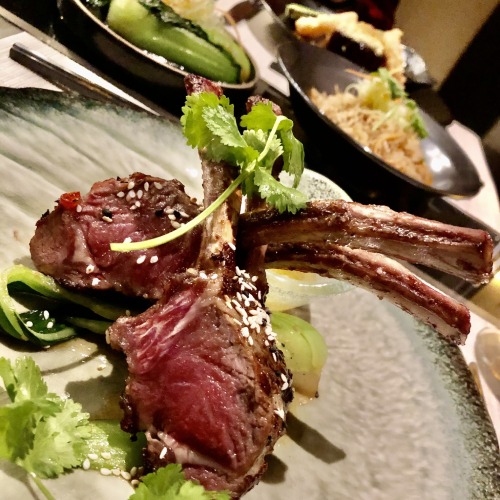 Mongolian barbeque lamb chops from Tamarind on Holland America's Rotterdam