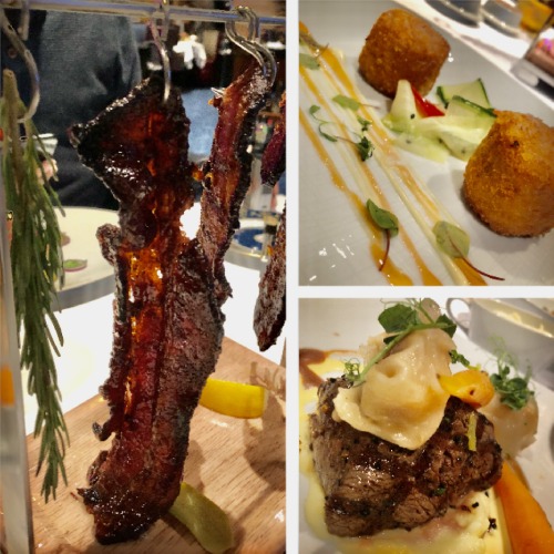 Selection of food from Pinnacle Grill on Holland America's Rotterdam