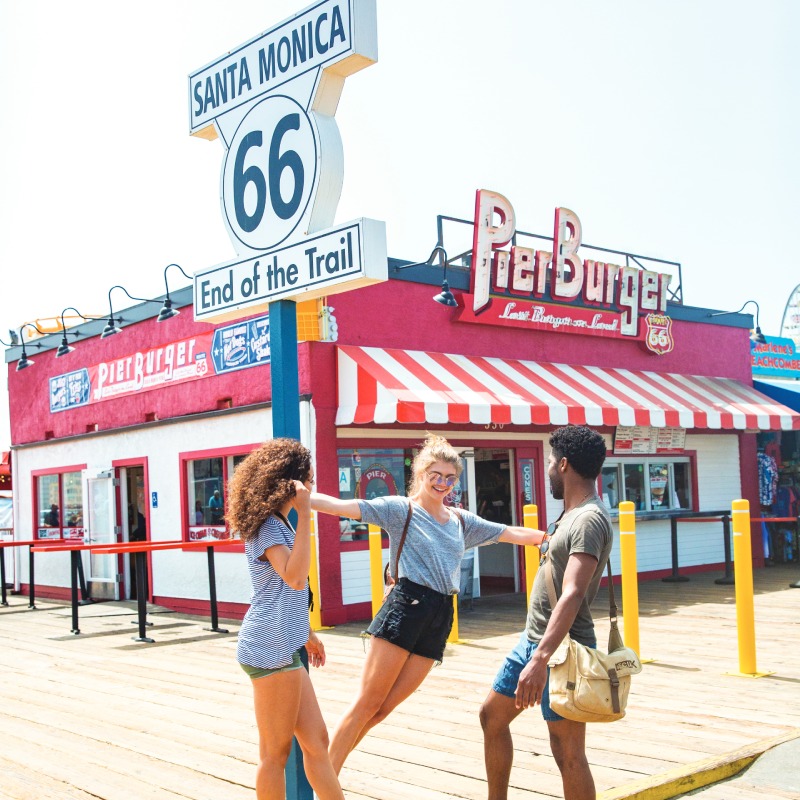 Friends at Santa Monica Pier