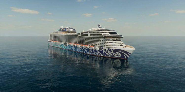 MSC Euribia at sea rendering