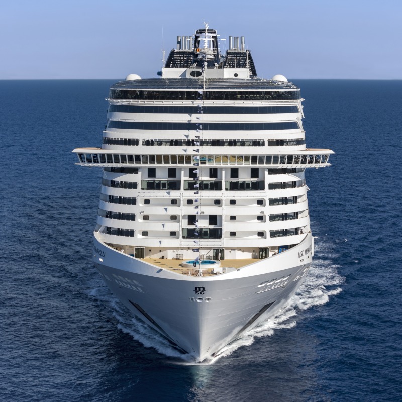 MSC Meraviglia front facing
