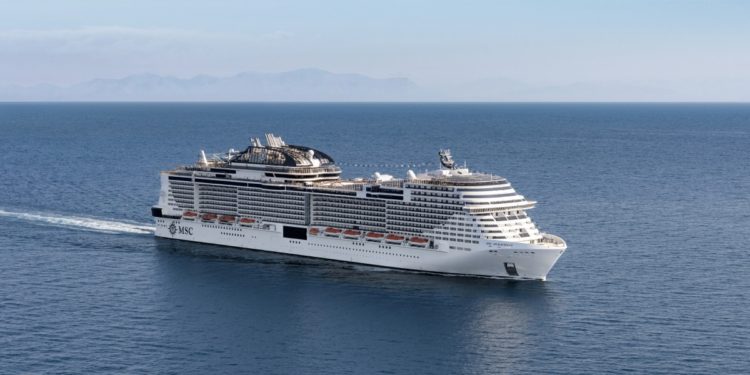 MSC Meraviglia at sea