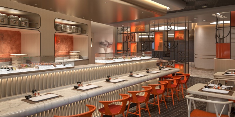 Nama, sushi restaurant rendering