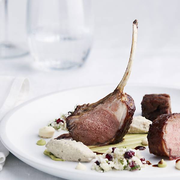 Miso Rack and Slow Cooked Lamb Belly from The Epicurean 