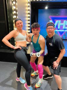 Virgin Voyages 80s VHS workout