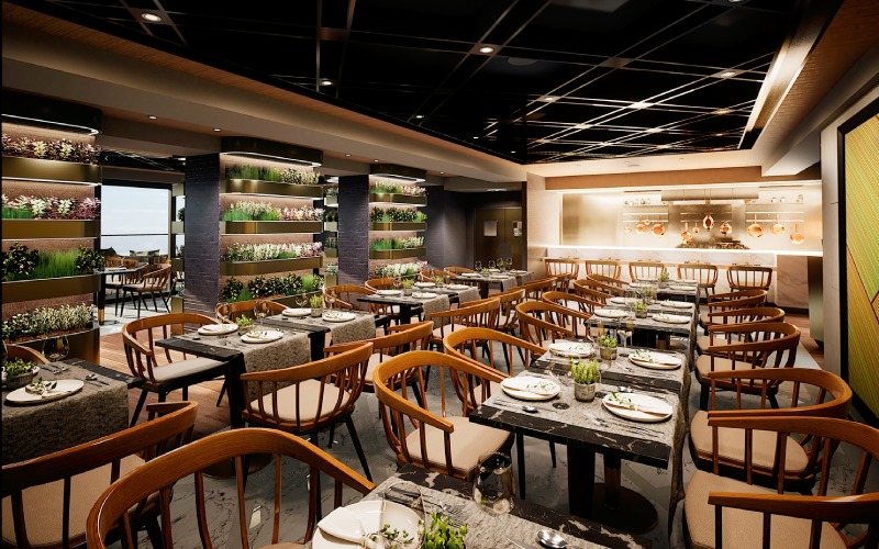 Chef’s Garden Kitchen onboard MSC World Europa