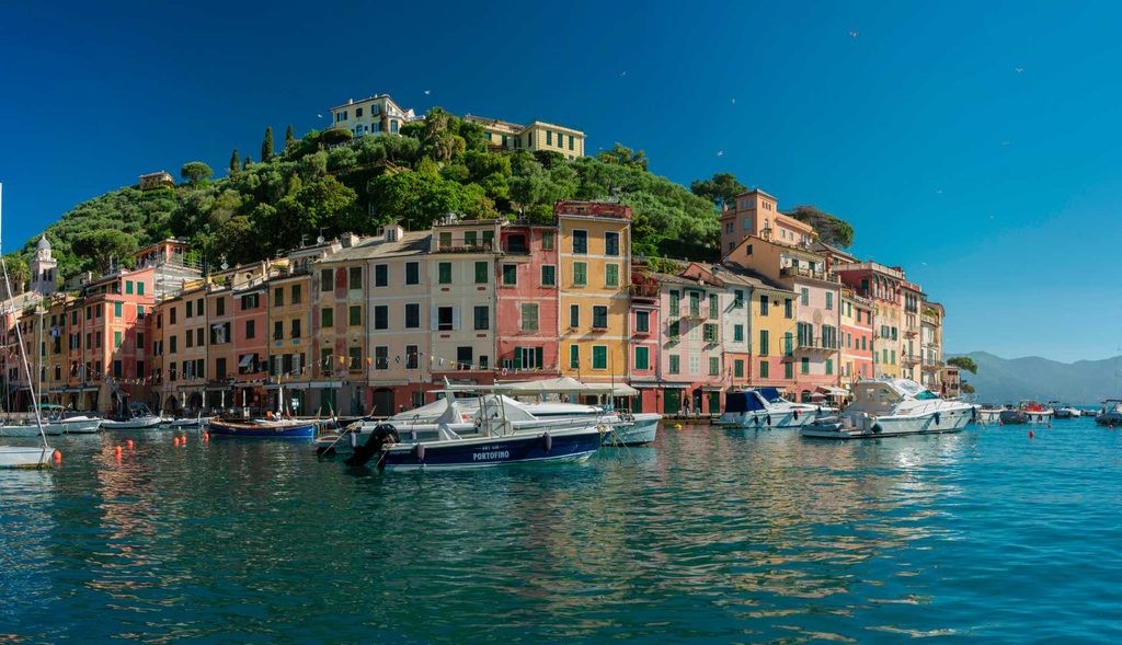 Portofino Bay, a close train ride from Genoa, Italy