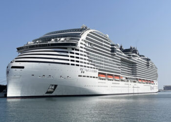 MSC World Europa docked in Doha, Qatar