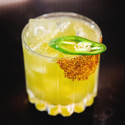 Cocktail in the World Class Bar on Celebrity Ascent