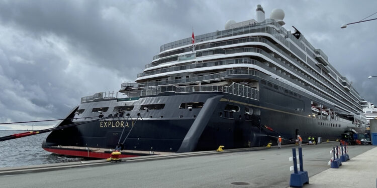 Explora Journeys' Explora I docked in Copenhagen