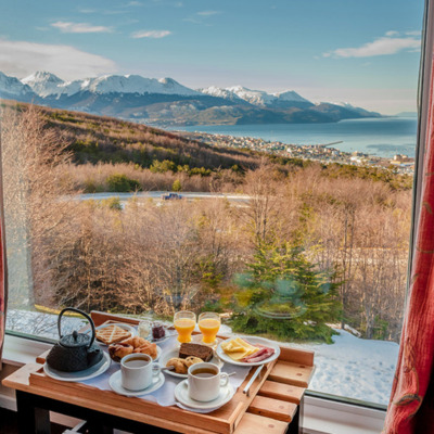 View from hotel in Ushuaia