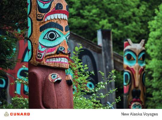 Totem poles in Ketchikan, Alaska