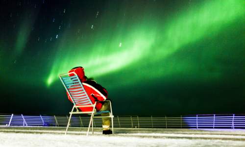 The amazing Aurora Borealis as seen from a Hurtigruten ship