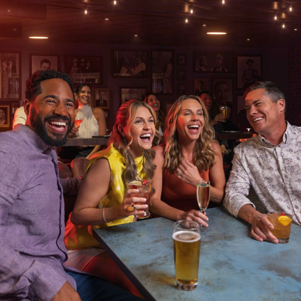Guests enjoying entertainment on Star of the Seas