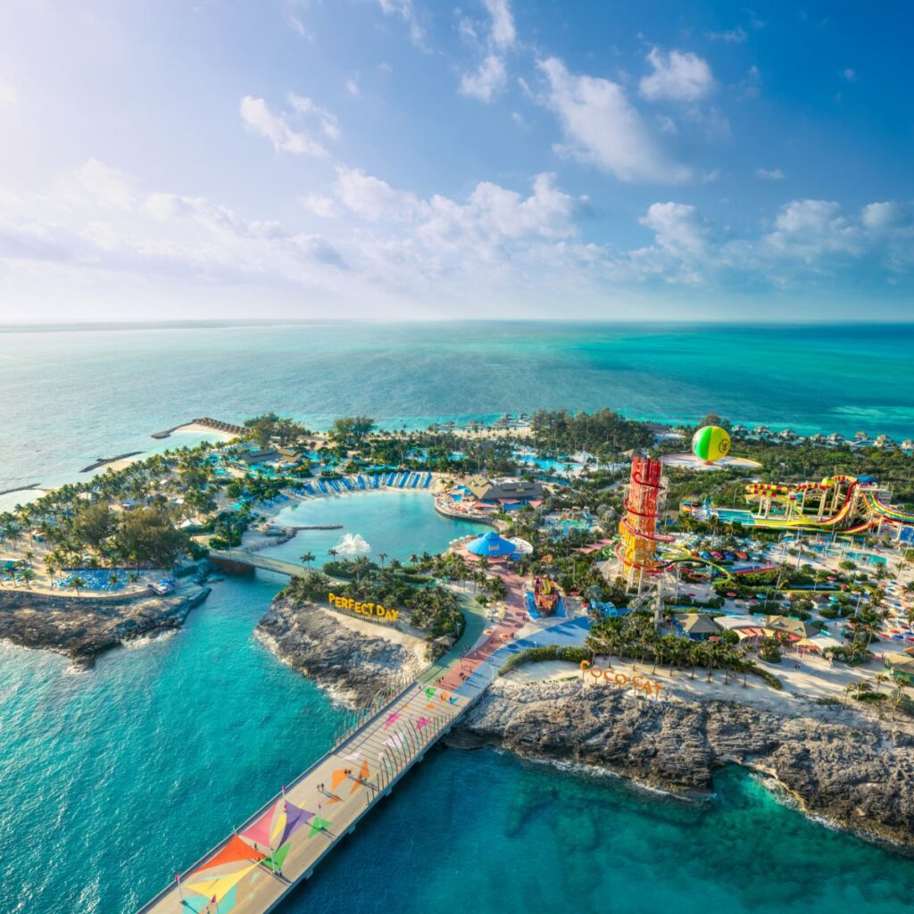 Aerial view of Perfect Day at CocoCay
