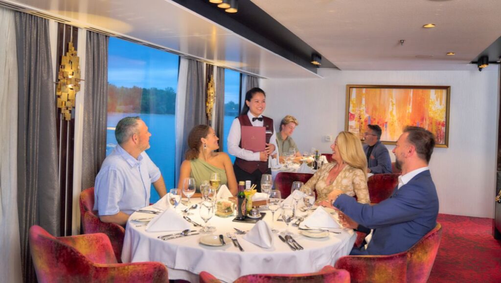 Guests in the dining room