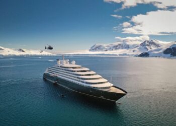 Scenic Eclipse vs expedition ships sailing through Antarctic ice