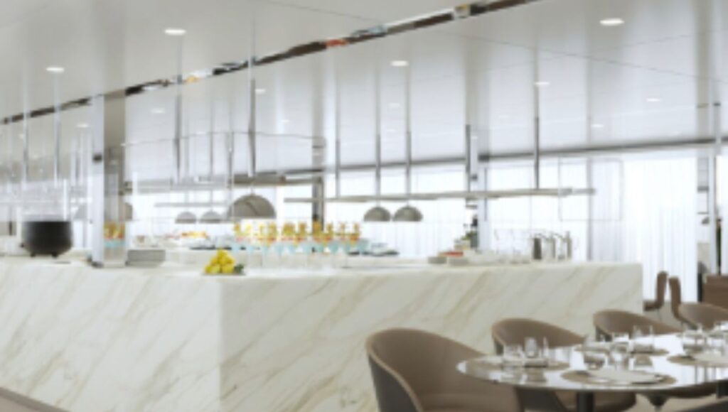 Restaurant on board Emerald Astra