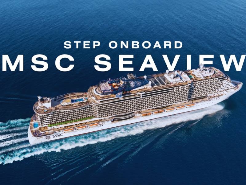 MSC Seaview sailing in the Caribbean