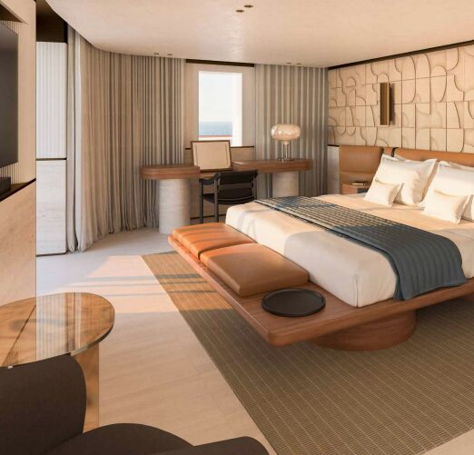 Owner's Residence bedroom on Explora III