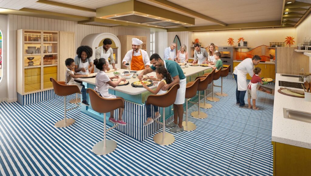 Interactive family cooking class in Surfside neighbourhood on Hero of the Seas