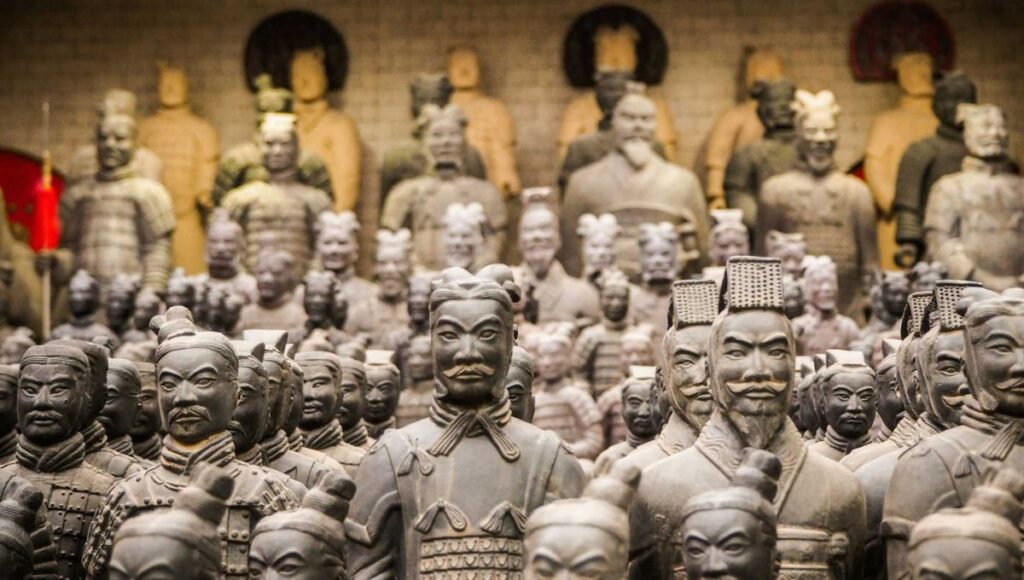 Terracotta Army close up historic site Xi’an China
