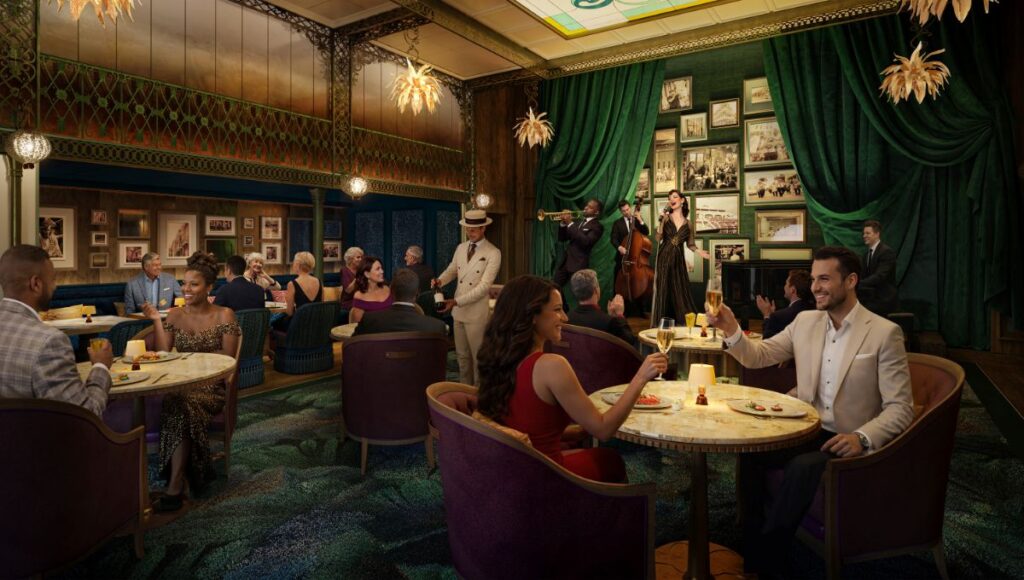 Orleans Parish Supper Club dining experience on Hero of the Seas with live jazz