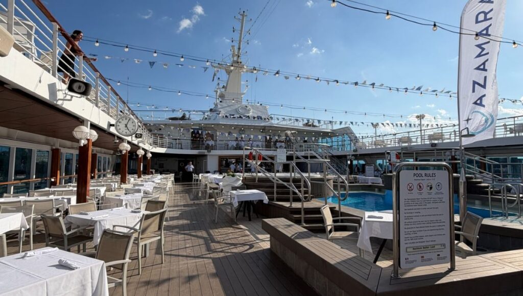 Pool deck on Azamara Journey