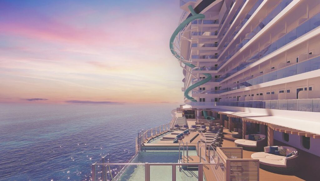 The Drop slide feature on Norwegian Luna