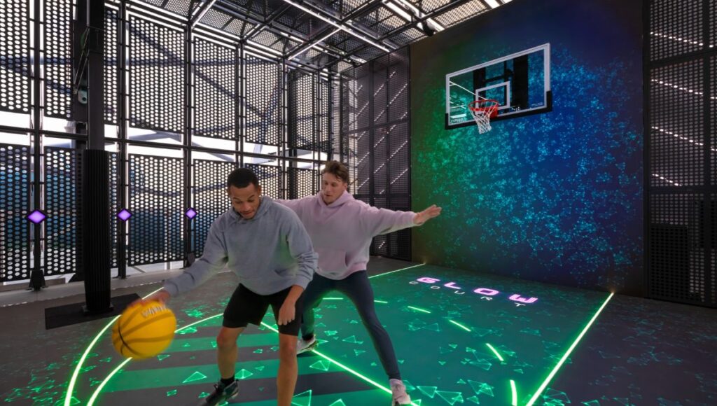 Glow Court multisport arena on Norwegian Luna and Aqua