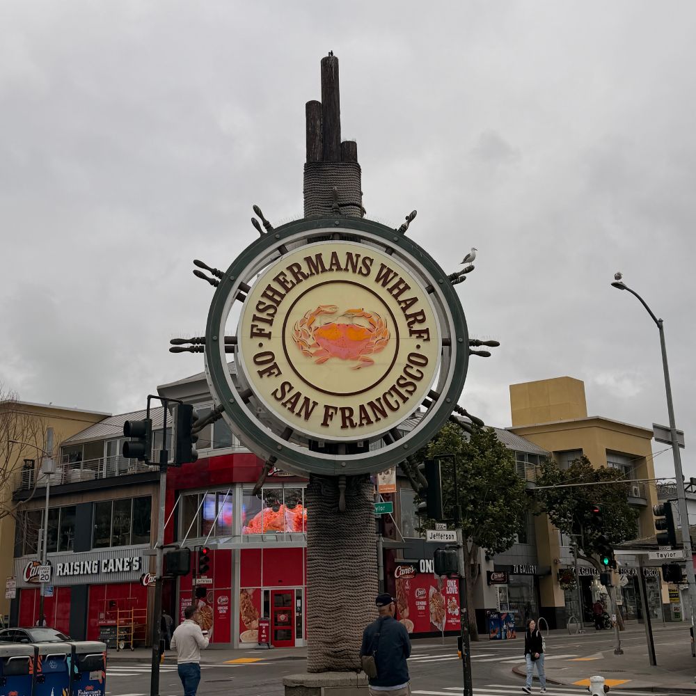 Sign at Fishermans Wharf, San Francisco.