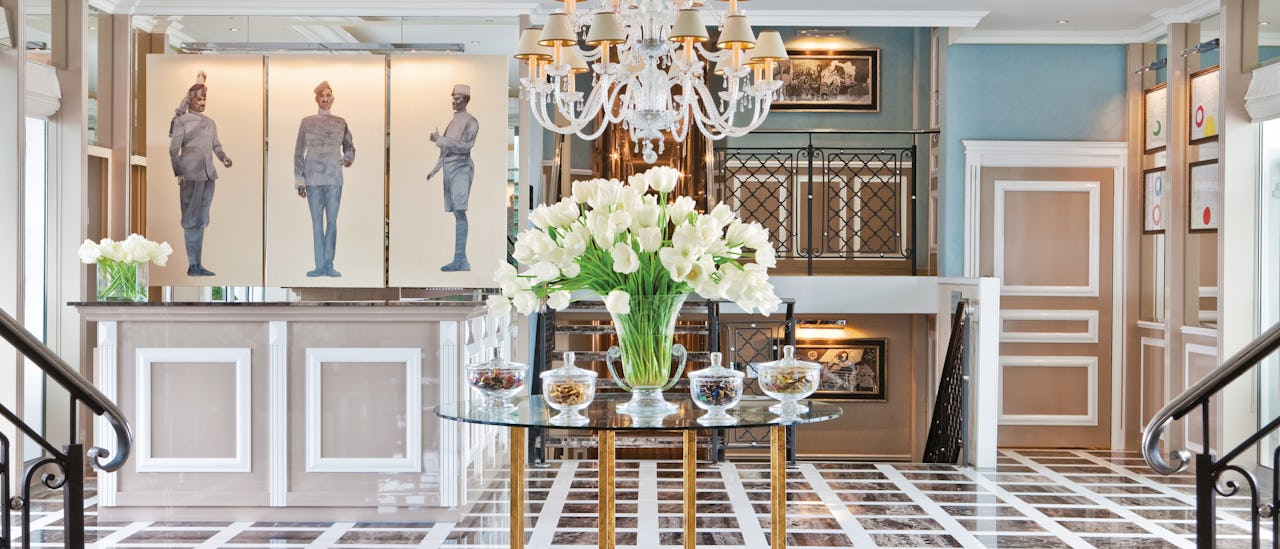 You are welcomed aboard through an impressive lobby