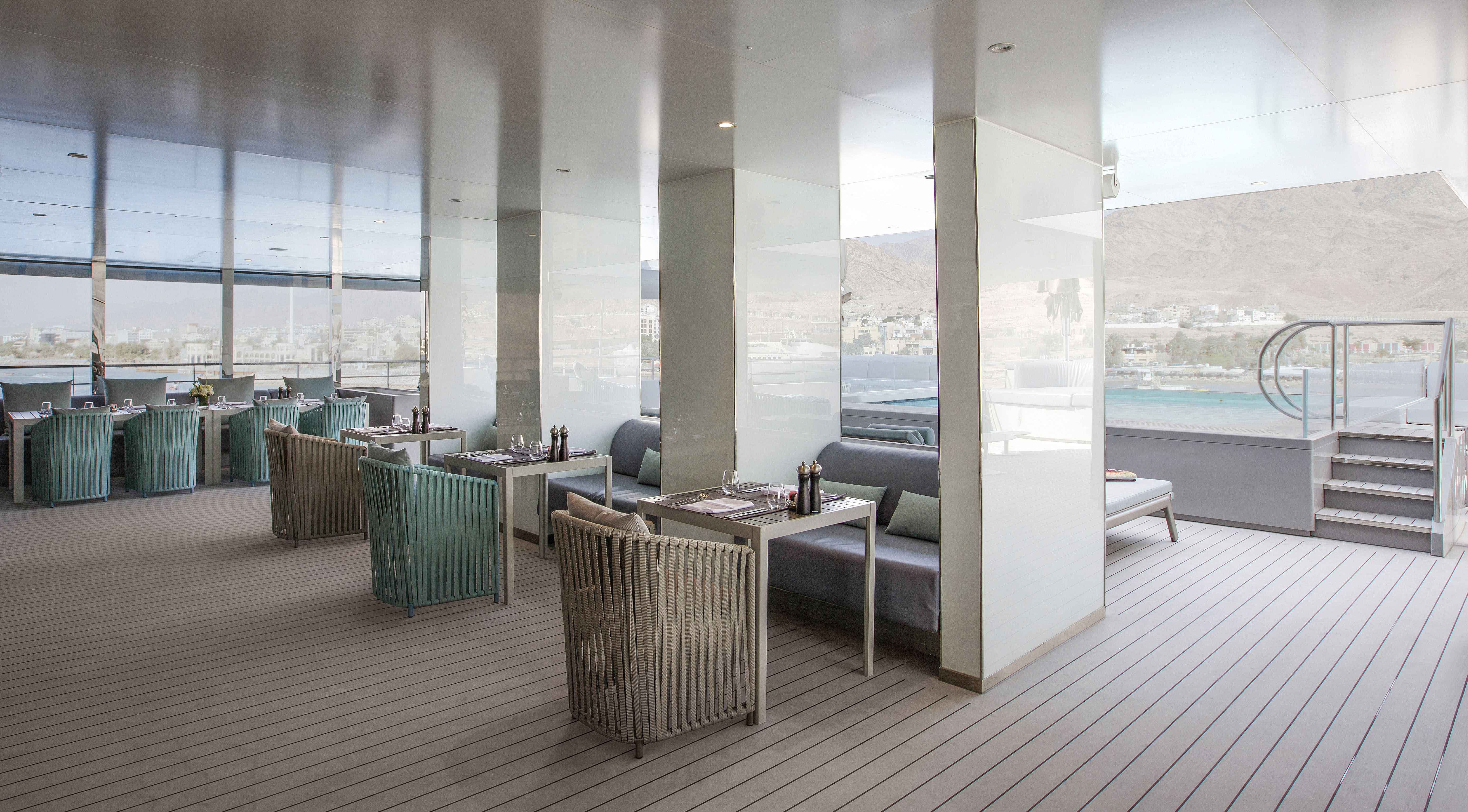 Relax on sun deck and enjoy the sunset with a drink in hand