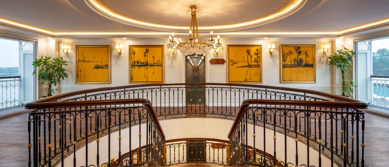 The ship features artwork inspired by the landscapes of Vietnam and Cambodia