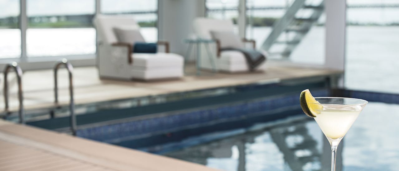 The pool with a retractable roof