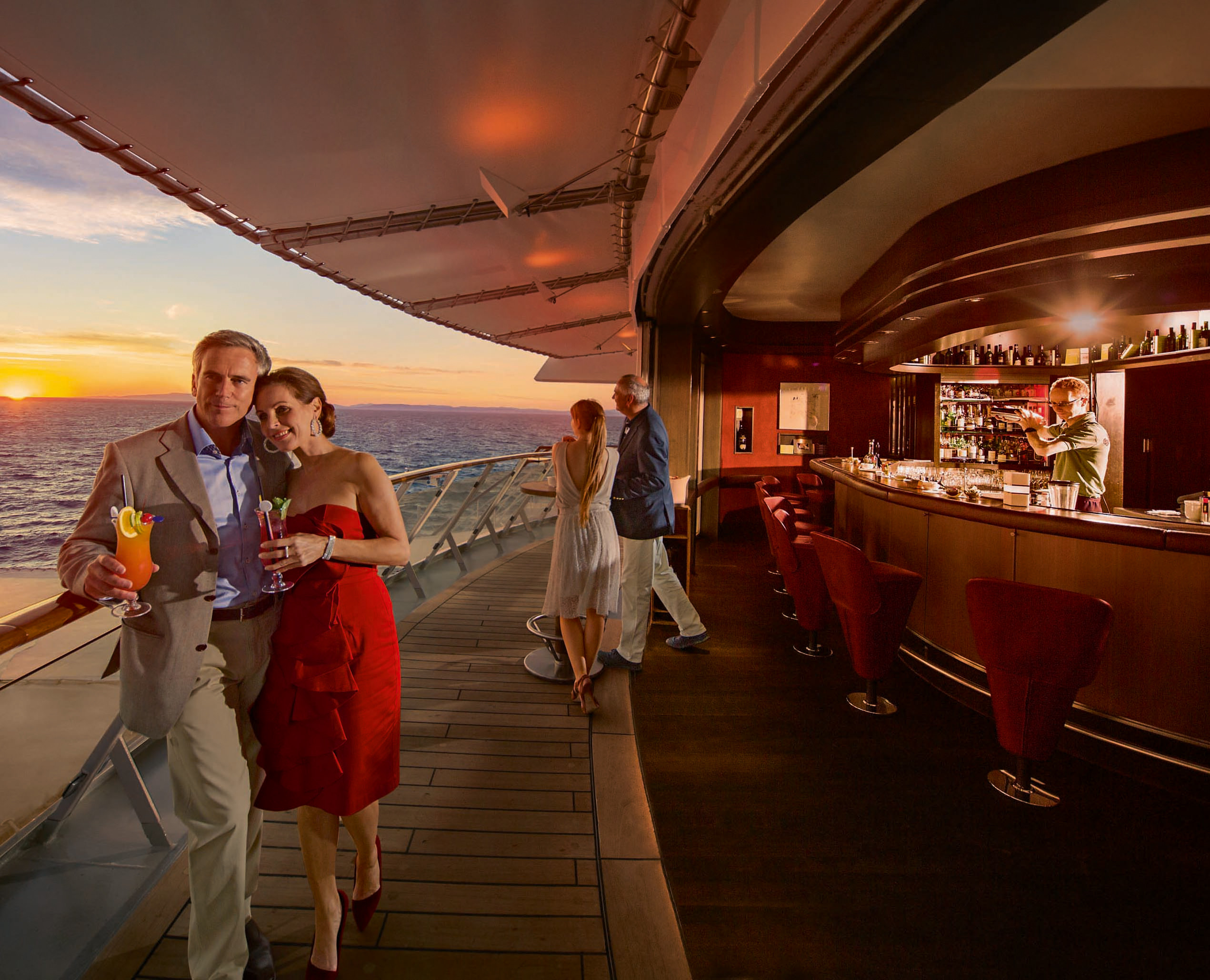 Enjoy a cocktail with a view