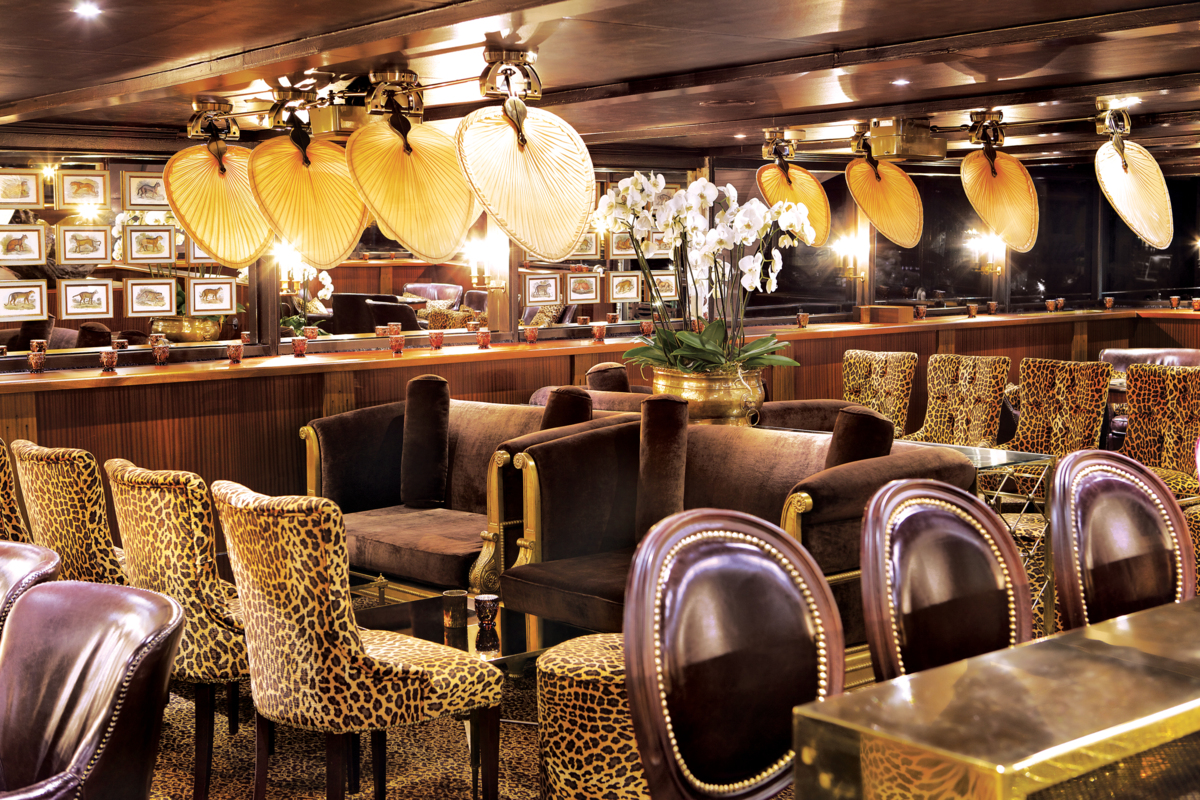 Enjoy a drink at the stylish Bar du Leopard
