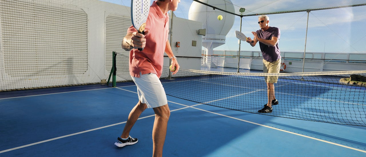 Round up friends for a padel match