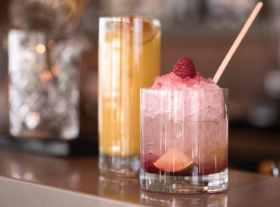 Enjoy a drink in the bar
