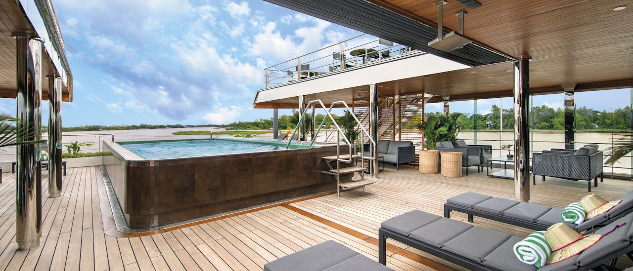 Sit back and relax in one of the comfortable chairs or sun loungers - the pool area have been designed with your total relaxation in mind