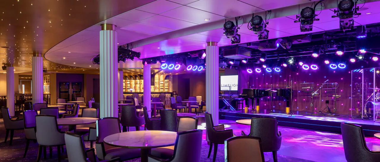 Enjoy an intimate evening at The Limelight Club with low lighting, top-tier British entertainment, and a delicious three-course meal in this exclusive adults-only venue.