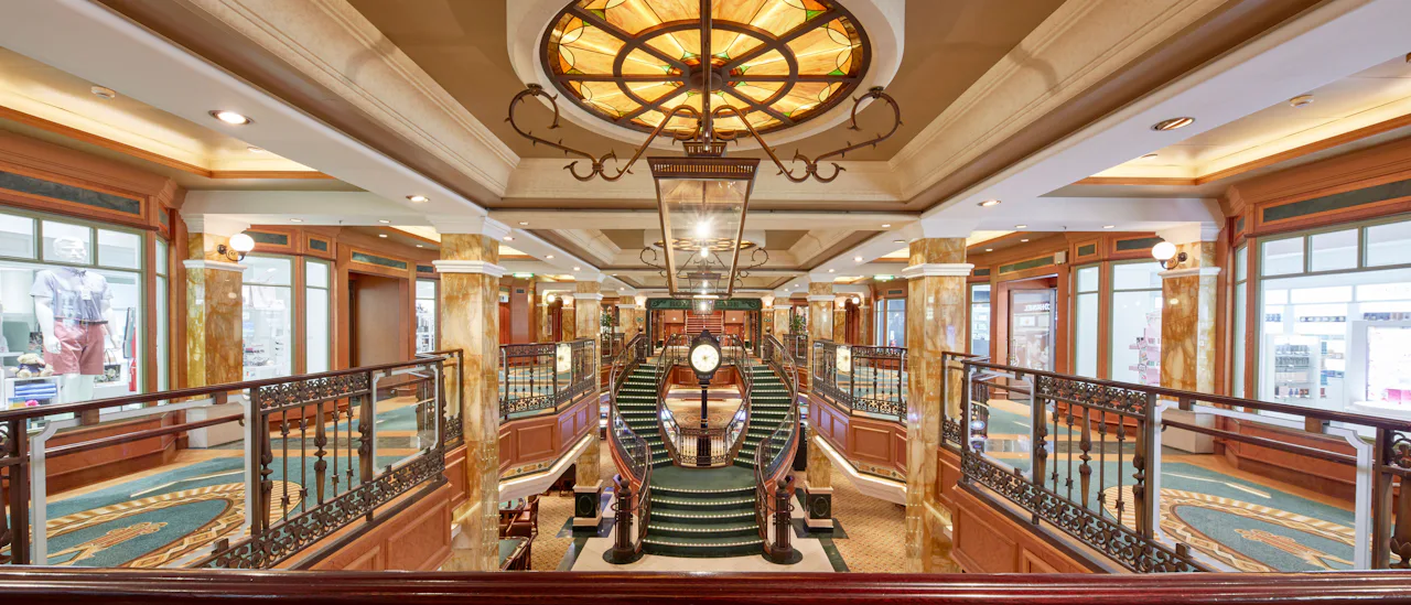 The boutiques in the Royal Arcade